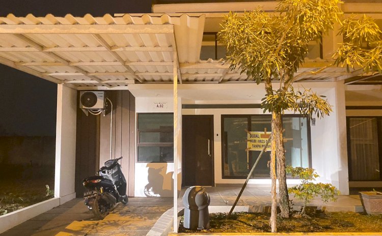Rumah tersangka Belly Saputra yang berada dikomplek Citra Grand City Palembang yang diduga dibeli dari hasil kejahatan narkotika/ist