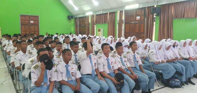 Sosialisasi Pemilu 2024 ke siswa sekolah di Kabupaten Banyuasin yang menjadi pemilih pemula. (ist/rmolsumsel.id)