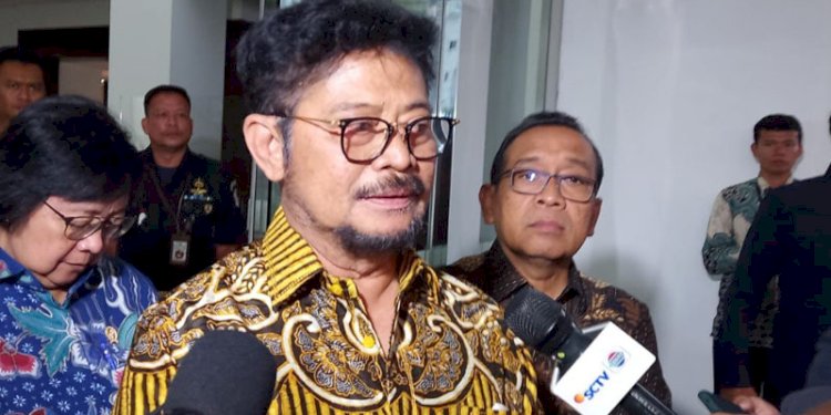 Syahrul Yasin Limpo, usai menyerahkan surat pengunduran diri di Istana Negara/Net