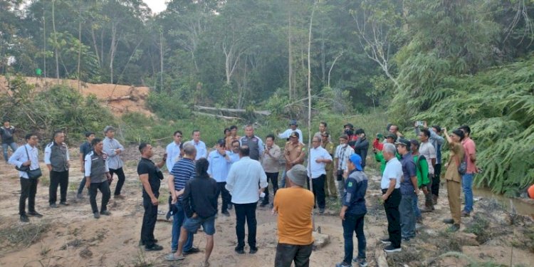 Komisi II DPR RI melakukan kunjungan untuk mengecek langsung lokasi tapal batas wilayah di Kabupaten Musi Banyuasin (Muba) dan Musi Rawas Utara (Muratara), Sumatera Selatan/Ist