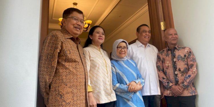 Momen pertemuan Ketua DPP PDI Perjuangan Puan Maharani dengan tokoh senior Partai Golkar, Jusuf Kalla (JK)/Ist