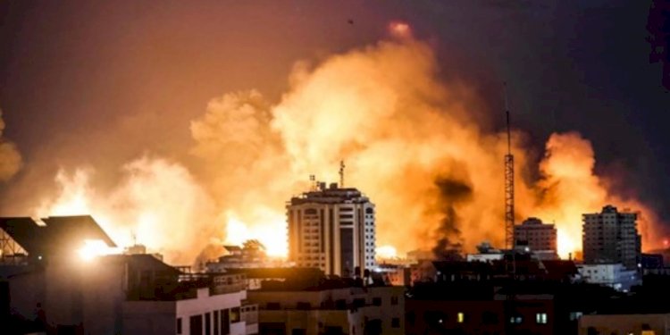 Bola api meletus di Gaza/Net