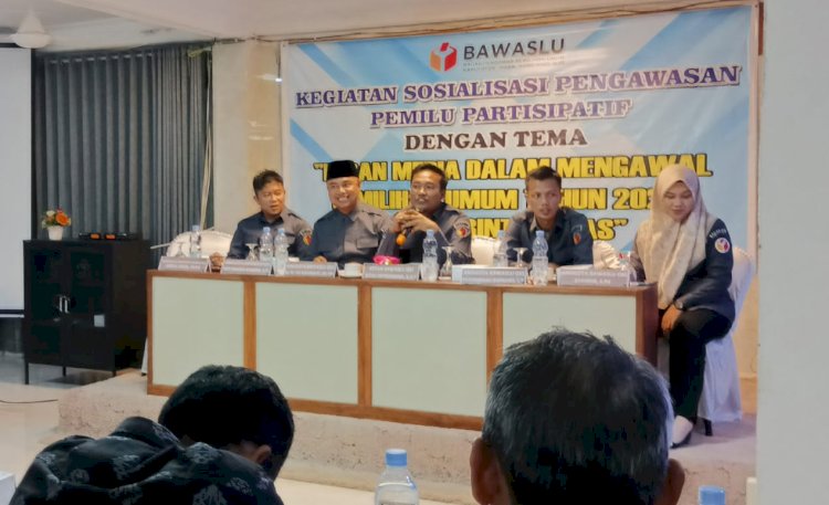 Kegiatan sosialisasi yang digelar Bawaslu OKI/ist