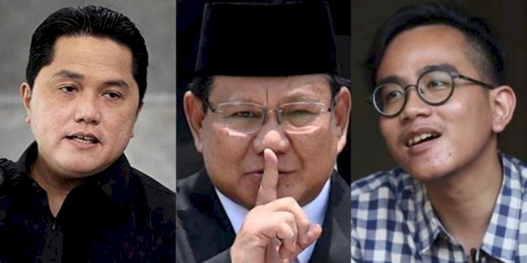 Erick Thohir, Prabowo Subianto, Gibran Rakabuming Raka/Net
