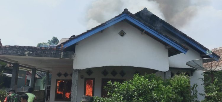 Kebakaran rumah warga di Muara Enim/ist