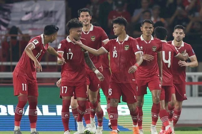 Selebrasi pemain Timnas Indonesia/net