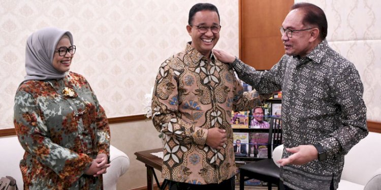 Anies Baswedan dan istri bersama Perdana Menteri Malaysia Dato’ Seri Haji Anwar bin Ibrahim/Ist