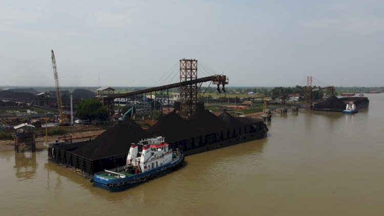 Pelabuhan loading batu bara PT RMK yang berada di Kabupaten Muara Enim, Sumatera Selatan. (dok. RMOLSumsel)