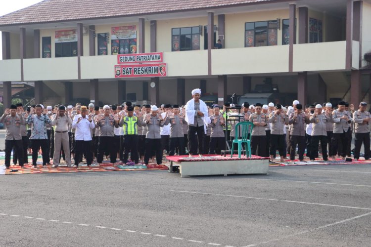 Polres Lubuklinggau menggelar salat meminta hujan/ist