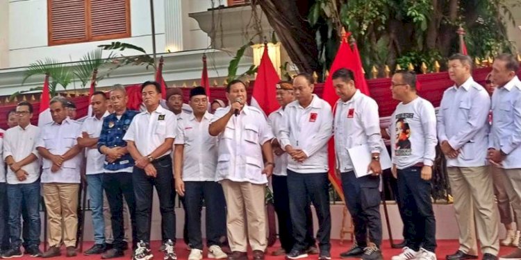 Projo dan Prabowo Subianto dalam kegiatan deklarasi dukungan/ist