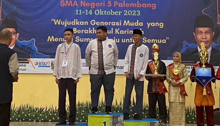 SMA Negeri 6 Palembang meraih prestasi gemilang dengan mempertahankan gelar juara umum dalam Lomba MTQ dan Hadrah/ist