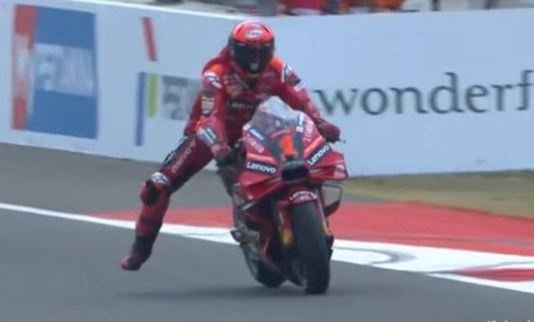 Farancesco 'Pecco' Bagnaia menangi balapan MotoGP di Sirkuit Mandalika/repro