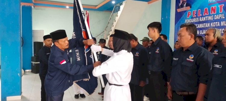 Dewan Pimpinan Daerah (DPD) Partai Nasional Demokrat (NasDem) Kabupaten Muara Enim, Provinsi Sumsel, melakukan pelantikan 154 Pengurus Ranting Dapil I /ist