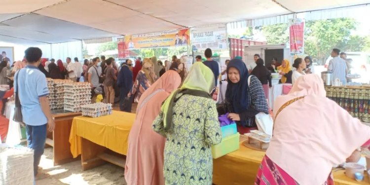 Gerakan pangan murah di Lapangan Karang Pule Sekarbela Kota Mataram, Senin, 16 Oktober 2023/Net