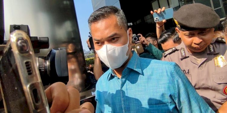 Sirajudin Machmud usai menjalani pemeriksaan di Gedung Merah Putih KPK, Senin (16/10)/RMOL