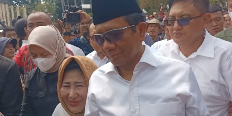 Bakal calon wakil presiden Mahfud MD di Tugu Proklamasi, Jakarta Pusat/RMOL