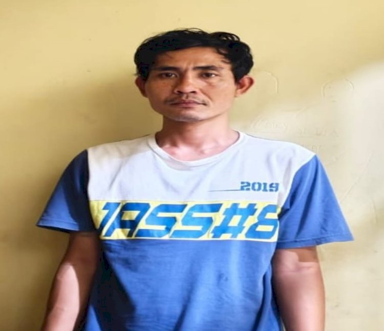 Tedi Angga Ridho (32) tersangka kasus curanmor lintas provinsi. (ist)