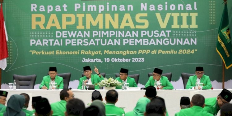 Rapat Pimpinan Nasional (Rapimnas) VIII Partai Persatuan Pembangunan (PPP) dengan tema "Perkuat Ekonomi Rakyat, Menangkan PPP di Pemilu 2024" di Hotel Mercure Ancol, Jakarta/Ist