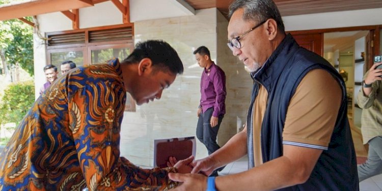 Gibran Rakabuming Raka mendatangi rumah Ketua Umum PAN, Zulkifli Hasan/Ist