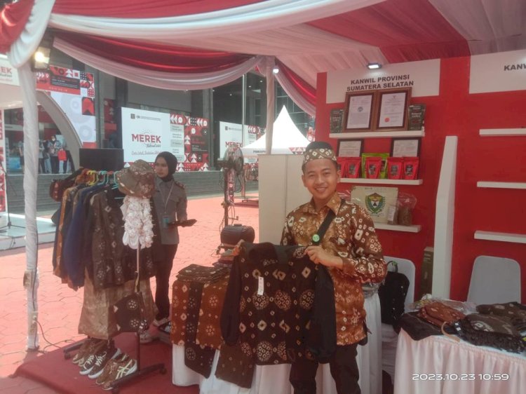 Kanwil Kemenkumham Sumsel turut berpartisipasi dalam gelaran Merek Festival 2023/ist