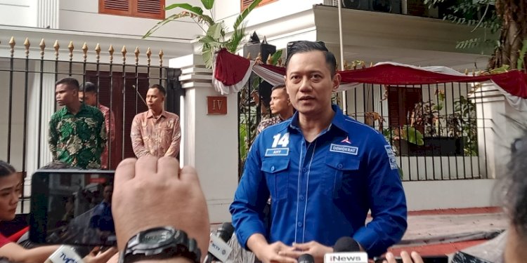Ketua Umum Partai Demokrat Agus Harimurti Yudhoyono di kediaman Prabowo Subianto/RMOL