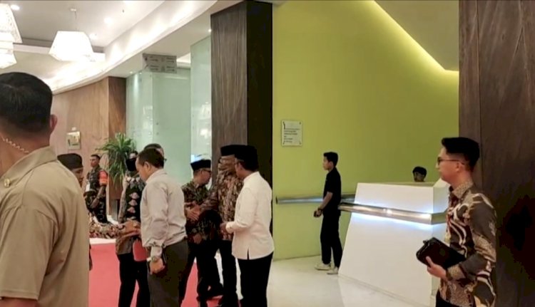 Para tokoh di Lampung usai bertemu Presiden Jokowi di Hotel Novotel, Bandar Lampung, Kamis (26/10)/istimewa