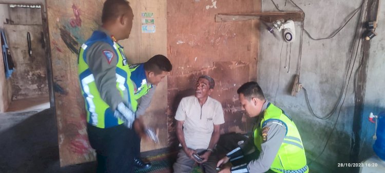 Satlantas Polres Lubuklunggau memgamankan pelaku tabrak lari yang menyebabkan pengendara motor tewas setelah terseret mobil/ist