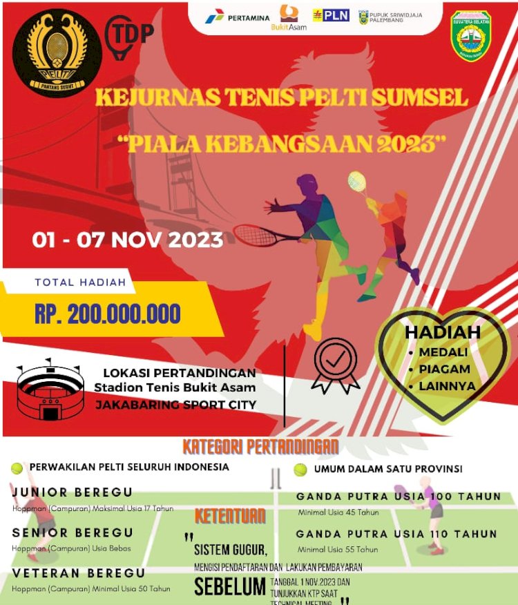 Flyer Kejurnas Tenis Piala Kebangsaan/ist