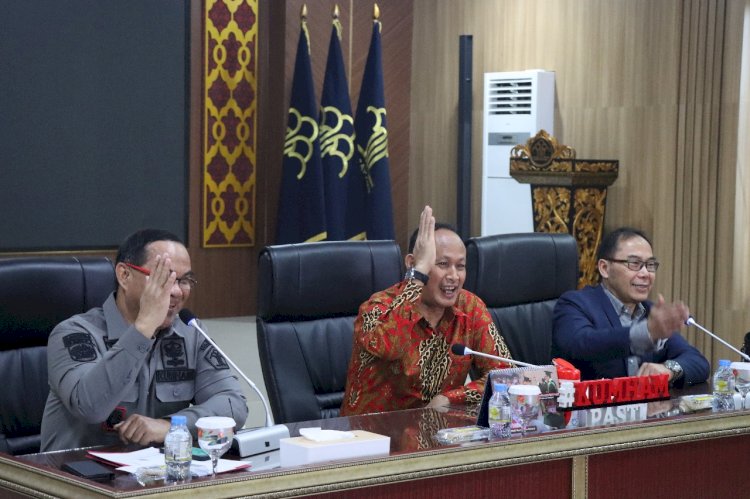 Kepala Kantor Wilayah Kementerian Hukum dan HAM Sumatera Selatan, Dr. Ilham Djaya menerima kunjungan kerja Deputi Bidang Hukum Advokasi dan Pengawasan Regulasi Badan Pembinaan Ideologi Pancasila (BPIP)/ist