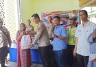 Polsek SU II Bagikan Sembako ke Warga 16 Ulu Palembang