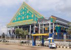 Penutup Tanjak di Gedung TOM Megang Rusak Disapu Puting Beliung