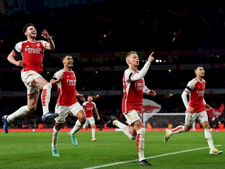 Selebrasi Olexandr Zhincenko usai menjebol gawang Burnley/ist