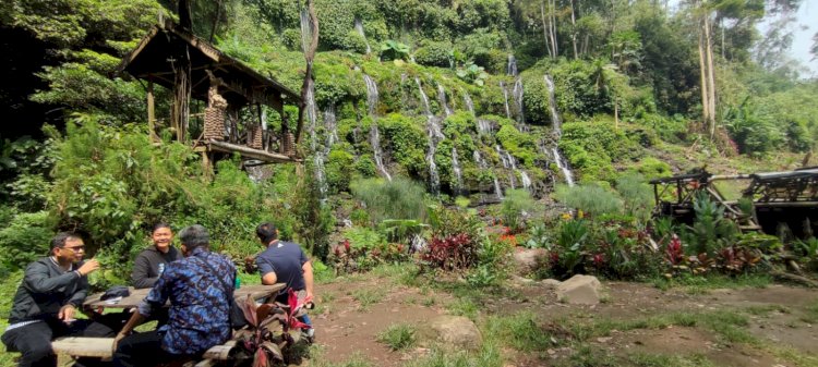 Objek wisata curup Penumpahan dekat areal pabrik teh gunung Dempo (Ist)