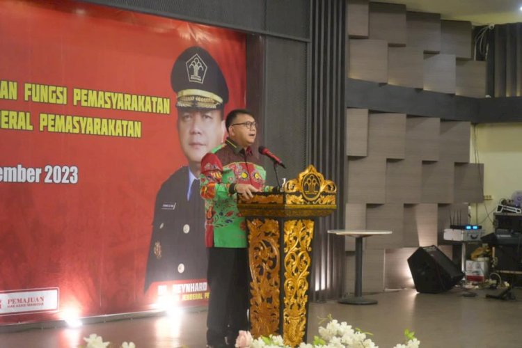 Kantor Wilayah Kementerian Hukum dan HAM Sumatera Selatan menerima kunjungan kerja Direktur Jenderal Pemasyarakatan Kemenkumham RI, Reynhard SP Silitonga/ist
