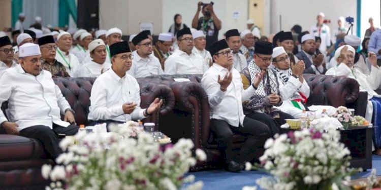 Pasangan Amin saat menghadiri Ijtima Ulama di Masjid Az-Zikra, Sentul, Bogor, Jawa Barat, Sabtu kemarin (18/11)/Ist