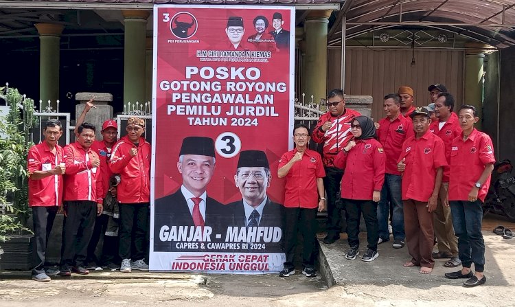 Partai Demokrasi Indonesia Perjuangan (PDIP) dirikan Posko Gotong Royong pengawalan Pemilu Jurdil tahun 2024 di tiap desa, kelurahan, Kecamatan, Kabupaten di Provinsi Sumatera Selatan (Noviansyah/rmolsumsel.id)
