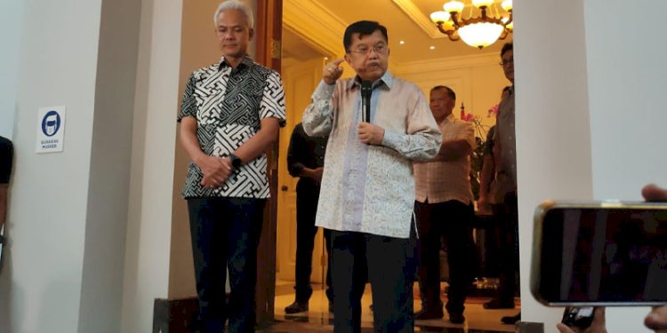 Capres Ganjar Pranowo dan Jusuf Kalla/RMOL