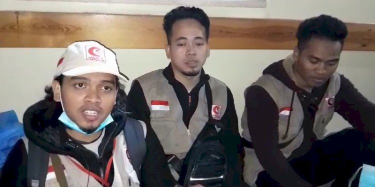  Tiga relawan MER-C Indonesia di Gaza/Net