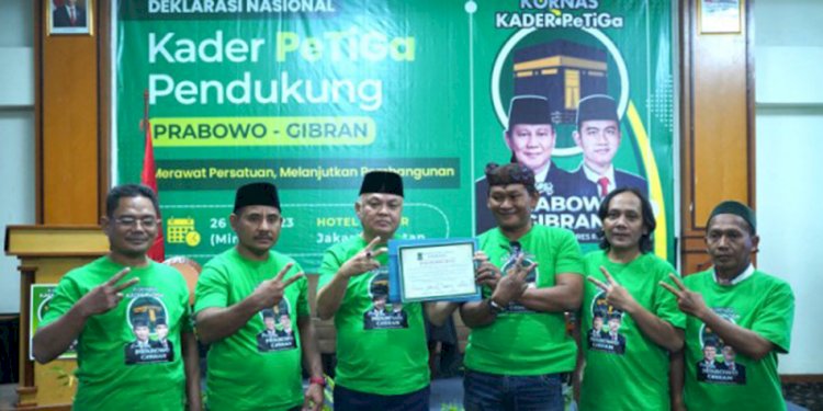Kornas PeTiGa mendeklarasikan dukungan kepada Prabowo-Gibran/Net