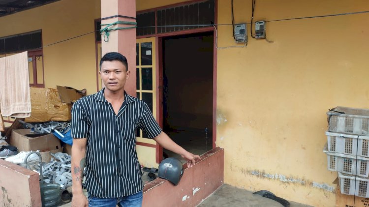 orban Suryadi (27) warga asal Lampung yang motornya telah dicuri. (Fauzi/RMOLSumsel.id)