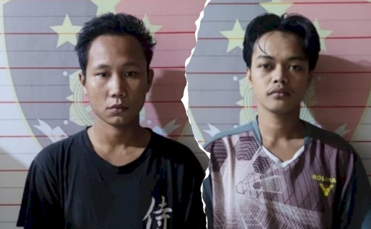 Dua pelaku kasus pencurian di Toko Pasifik Jalan Akmal, Kelurahan Pasar Baru, Kecamatan Baturaja Timur, Kabupaten OKU, akhirnya berhasil ditangkap polisi/ist
