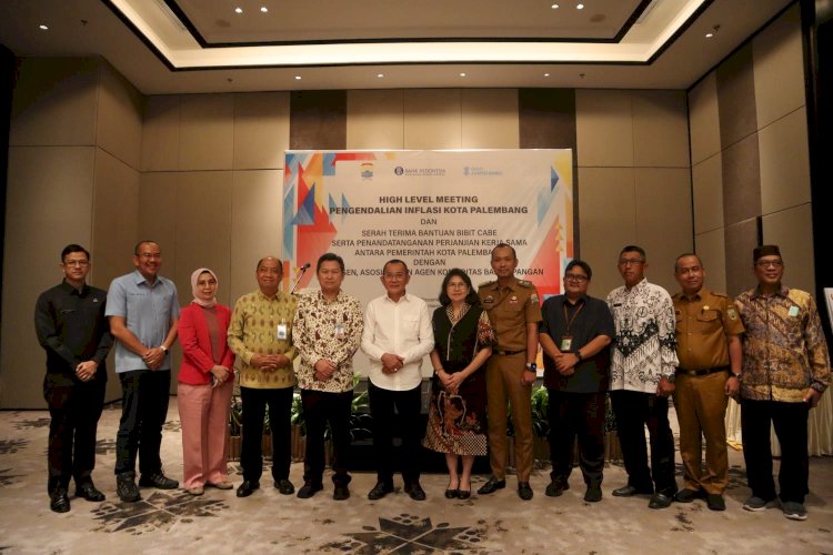 Tim Pengendalian Inflasi Daerah (TPID) Kota Palembang melaksanakan High Level Meeting (HLM) jelang hari besar keagamaan nasional (HBKN) Natal 2023 dan Tahun Baru 2024 /ist