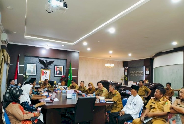 Pengurus UT Pokjar Empat Lawang saat audiensi bersama Pj Bupati Empat Lawang. (ist/rmolsumsel.id)