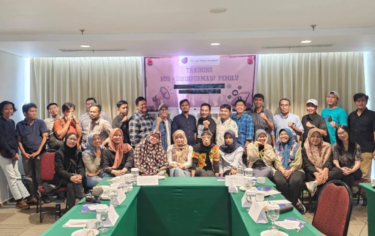 AJI Palembang menggelar training Mis-Disinformasi Pemilu untuk para jurnalis dan wartawan di kota Palembang/ist