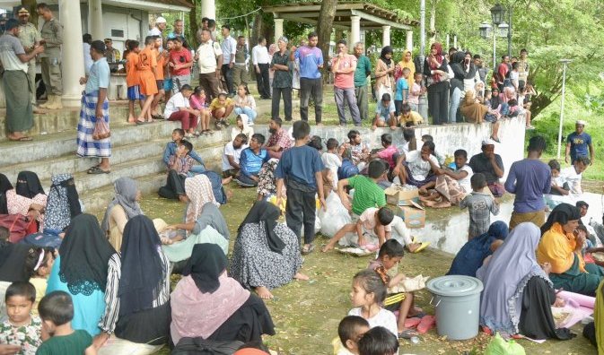 Ratusan pengungsi Rohingya yang berlabuh di Kota Sabang/Foto:Ist