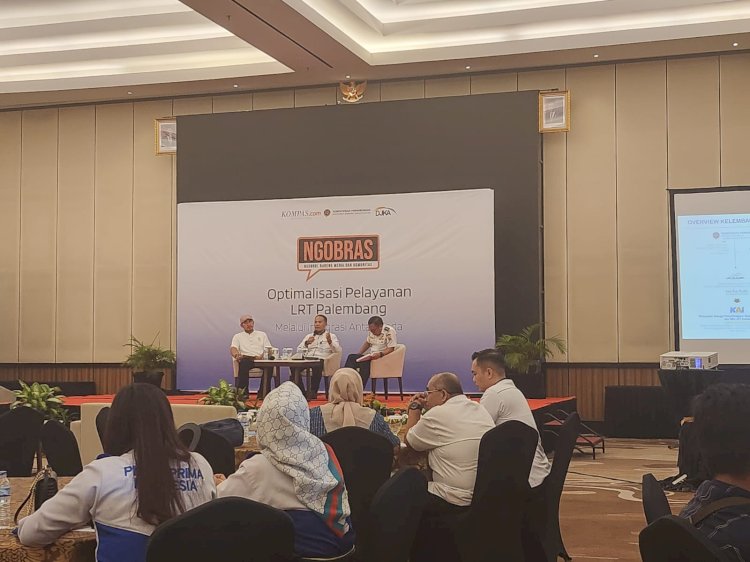 Diskusi bertajuk Ngobrol Bareng Media dan Komunitas (Ngobras) di Hotel Wyndham Jakabaring. (ist/rmolsumsel.id)