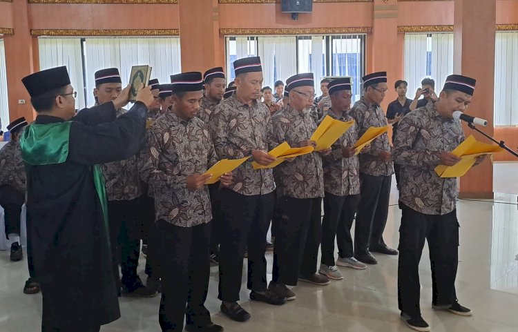 Sebanyak 24 anggota jaringan atau kelompok yang terafiliasi Jamaah Islamiyah (JI) di Kabupaten OKI mengucapkan ikrar setia kepada Negara Kesatuan Republik Indonesia/ist