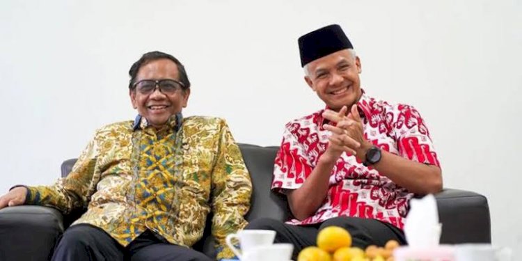 Ganjar Pranowo dan Mahfud MD/Net