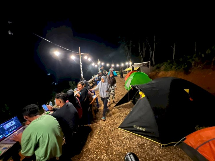 Suasana di lokasi wisata Camping Ground di Desa Srimulyo, Kecanatan STL Ulu Terawas/ist