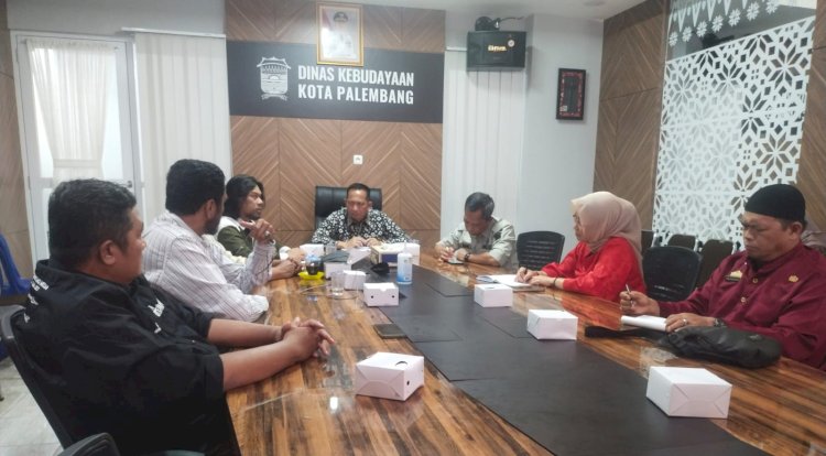   Panitia peringatan pertempuran 5 hari lima malam melakukan audiensi dengan Kepala Dinas Kebudayaan kota Palembang/ist